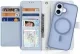 Dux Ducis Lawa Apple iPhone 16 MagSafe Hoesje 2-in-1 Book Case Met Wallet Blauw