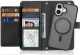 Dux Ducis Lawa Apple iPhone 16 MagSafe Hoesje 2-in-1 Book Case Met Wallet Zwart