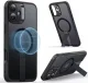 ESR Boost Flickstand HaloLock Apple iPhone 16 Hoesje MagSafe Frosted Zwart