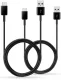 Originele Samsung USB-A naar USB-C Kabel 1.5m Zwart (2-Stuks)
